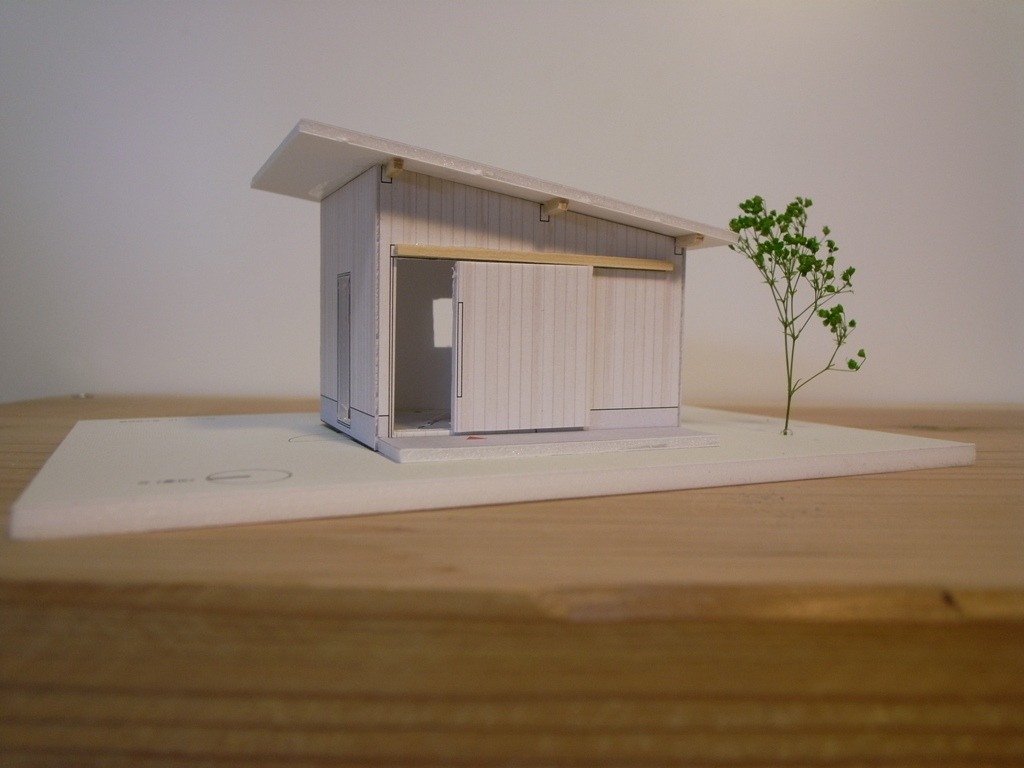 小屋。