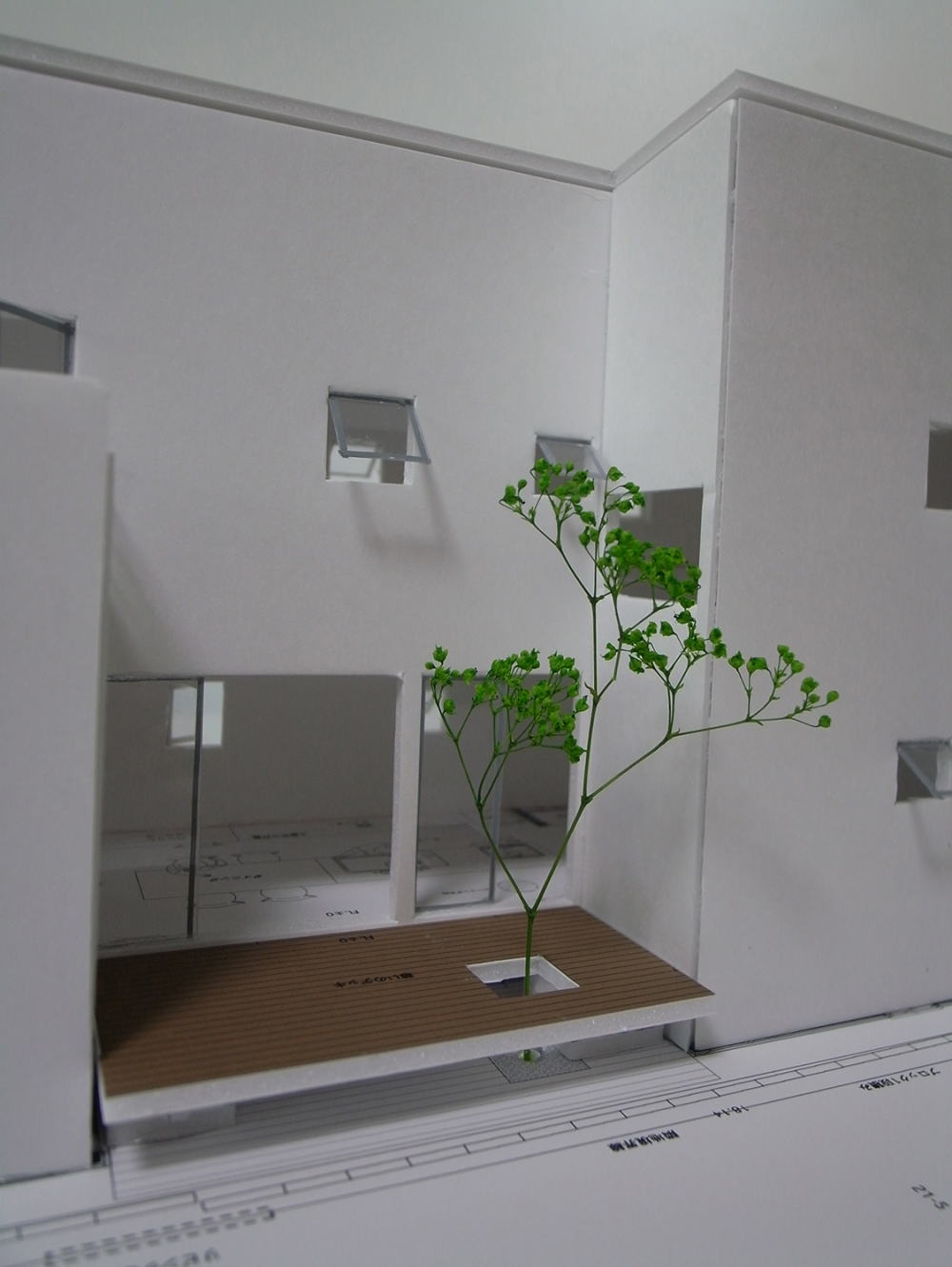 しののめの長屋の模型段階イメージ03