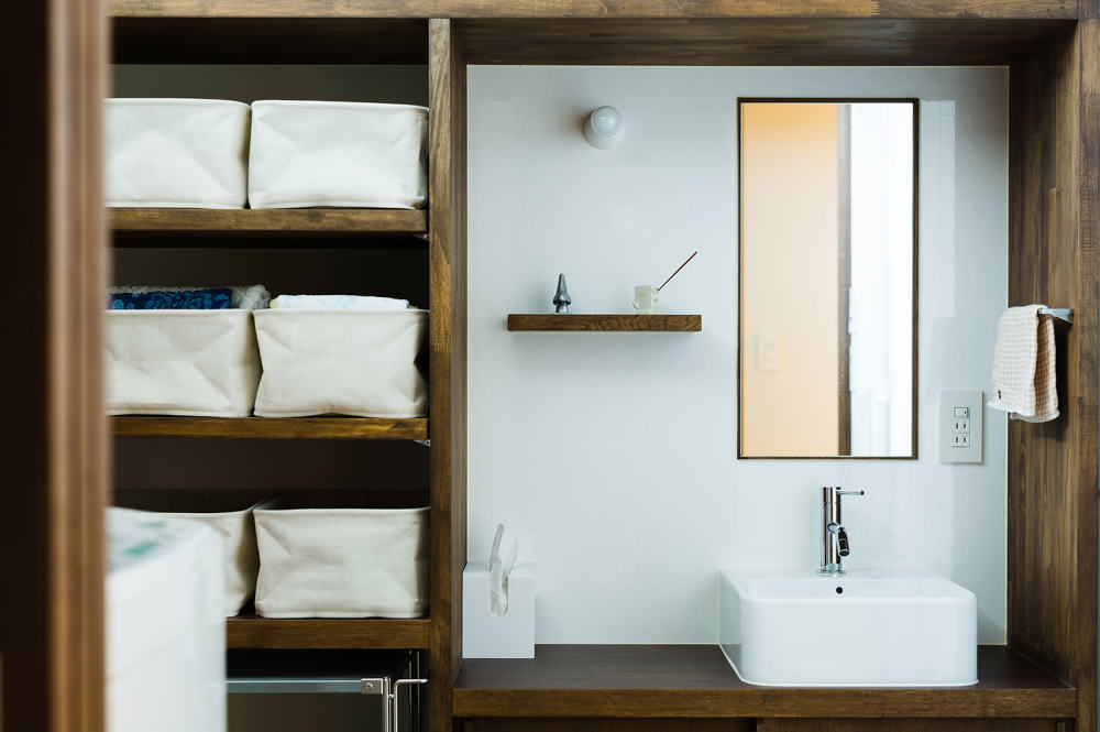 すみの家の洗面化粧台イメージ