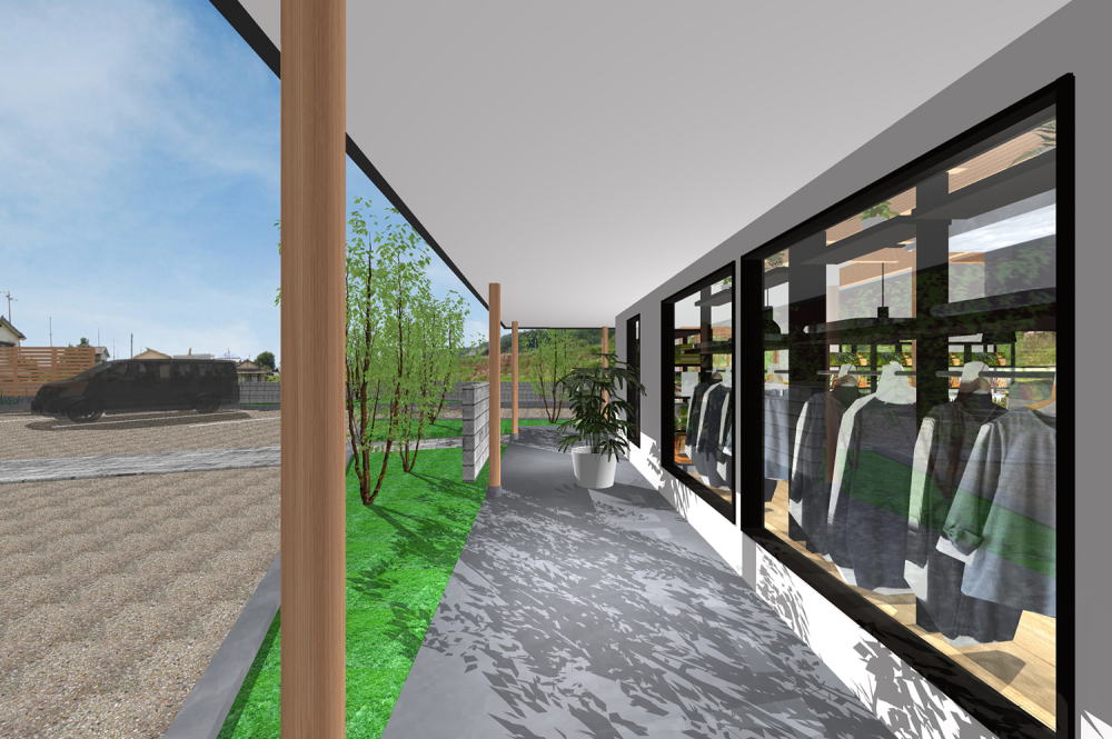 とんがり屋根の店の外観イメージ05