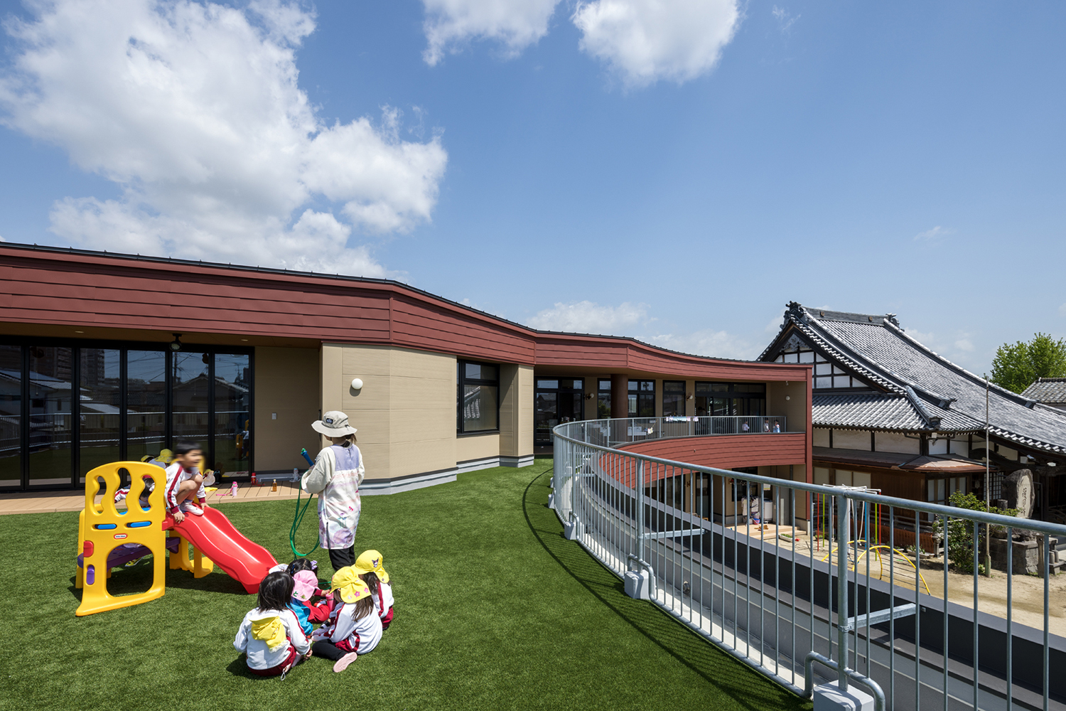 ふじかげこども園の2階外観イメージ01
