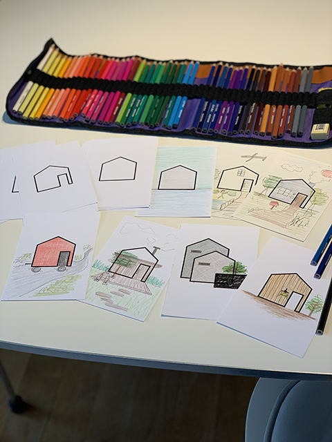 塗り絵お絵かきのイメージ