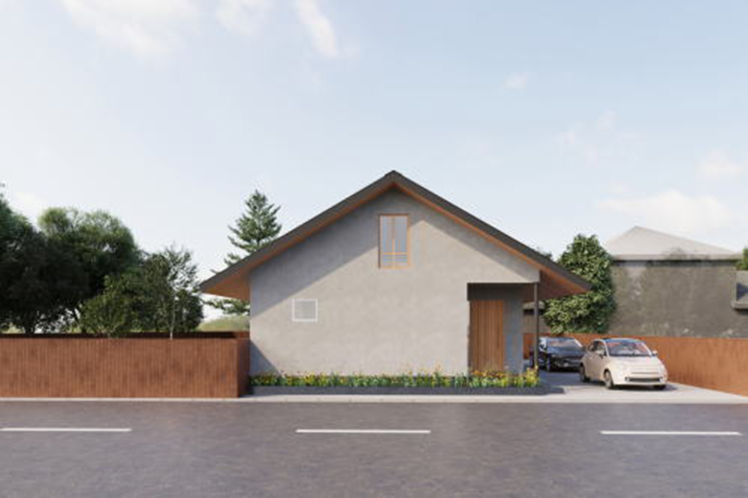 山沿いの家へのリンク