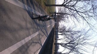 自転車道をぬけて