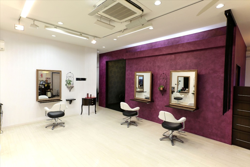 P plus hair 竣工写真。