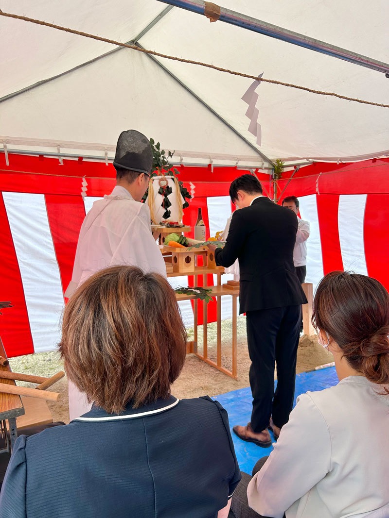 施設建築の地鎮祭。